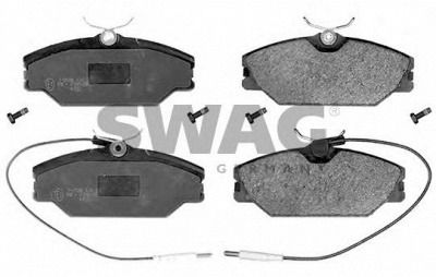 SWAG 60916381 -  Комплект тормозных колодок, дисковый тормоз