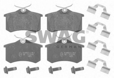 SWAG 60916527 -  Комплект тормозных колодок, дисковый тормоз