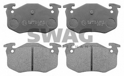 SWAG 62116161 -  Комплект тормозных колодок, дисковый тормоз