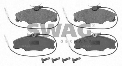SWAG 62916221 -  Комплект тормозных колодок, дисковый тормоз