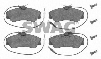 SWAG 62916237 -  Комплект тормозных колодок, дисковый тормоз