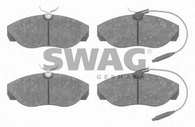 SWAG 62916240 -  Комплект тормозных колодок, дисковый тормоз