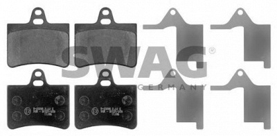 SWAG 64916832 -  Комплект тормозных колодок, дисковый тормоз