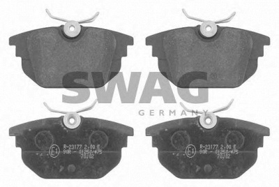 SWAG 70916172 -  Комплект тормозных колодок, дисковый тормоз