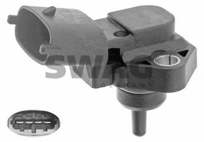 SWAG 70945473 -  Датчик, давление во впускной трубе