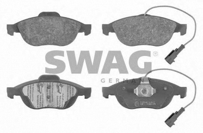 SWAG 74916293 -  Комплект тормозных колодок, дисковый тормоз