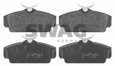 SWAG 82916388 -  Комплект тормозных колодок, дисковый тормоз