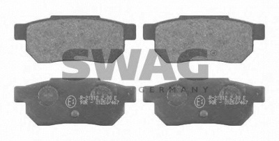 SWAG 85916309 -  Комплект тормозных колодок, дисковый тормоз