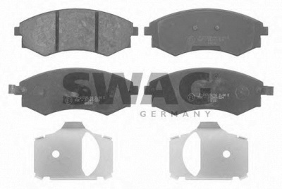 SWAG 90916681 -  Комплект тормозных колодок, дисковый тормоз