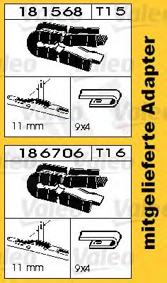 SWF 116191 -  Щетка стеклоочистителя