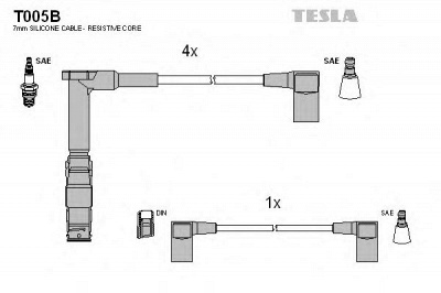 TESLA t005b -  Комплект проводов зажигания