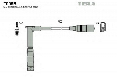 TESLA t009b -  Комплект проводов зажигания