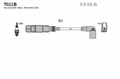 TESLA t022b -  Комплект проводов зажигания