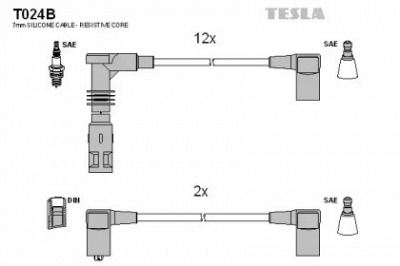 TESLA t024b -  Комплект проводов зажигания
