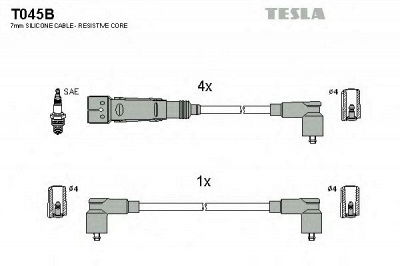 TESLA t045b -  Провода высоковольтные, комплект