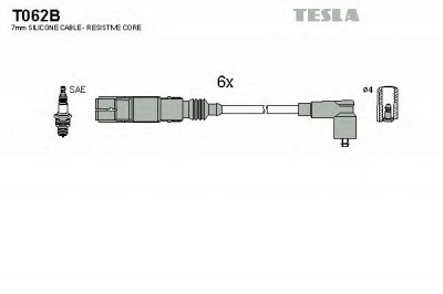 TESLA t062b - Комплект проводов зажигания