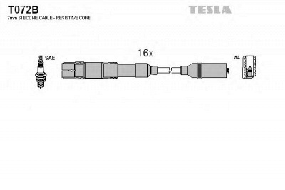 TESLA t072b -  Комплект проводов зажигания
