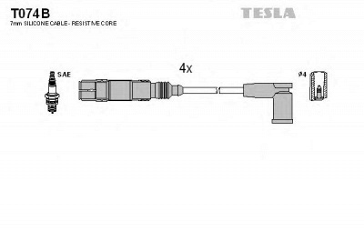 TESLA t074b -  Комплект проводов зажигания