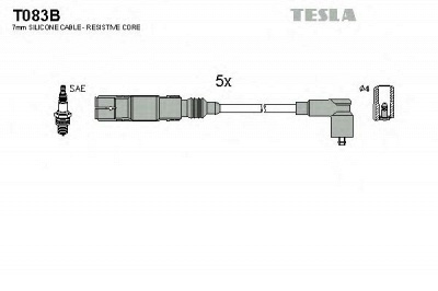 TESLA t083b - Комплект проводов зажигания