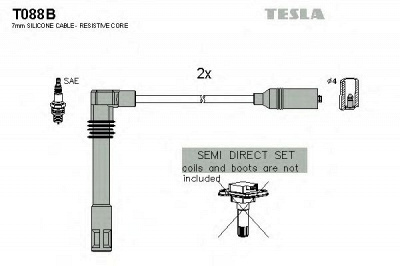 TESLA t088b - Комплект проводов зажигания