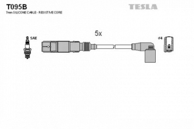 TESLA t095b -  Комплект проводов зажигания