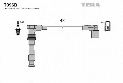 TESLA t096b -  Комплект проводов зажигания