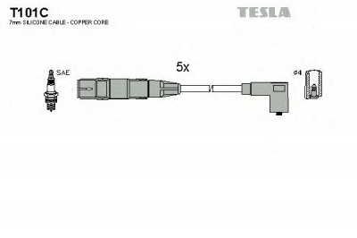 TESLA t101c - Комплект проводов зажигания