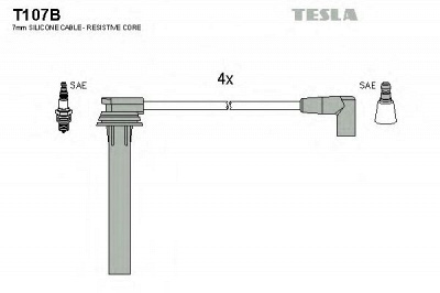 TESLA t107b -  Комплект проводов зажигания