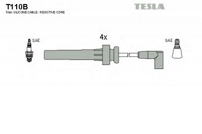 TESLA t110b - Комплект проводов зажигания