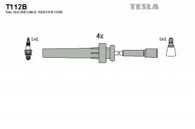 TESLA t112b -  Комплект проводов зажигания
