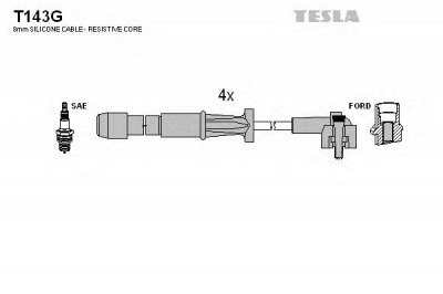 TESLA t143g - Комплект проводов зажигания