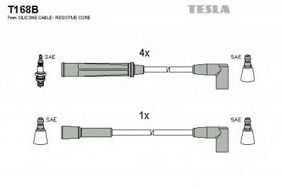 TESLA t168b - Комплект проводов зажигания