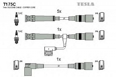 TESLA t175c -  Комплект проводов зажигания