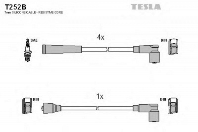 TESLA t252b -  Комплект проводов зажигания
