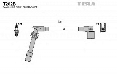 TESLA t282b -  Комплект проводов зажигания