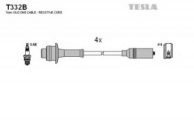 TESLA t332b - Комплект проводов зажигания