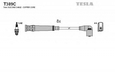 TESLA t389c - Комплект проводов зажигания