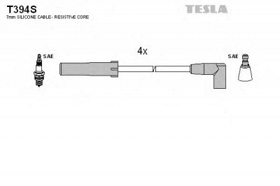 TESLA t394s -  Комплект проводов зажигания