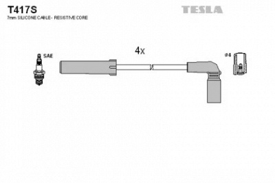 TESLA t417s -  Комплект проводов зажигания
