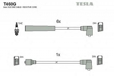 TESLA t460g - Комплект проводов зажигания