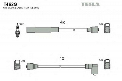 TESLA t462g -  Комплект проводов зажигания