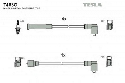 TESLA t463g -  Комплект проводов зажигания