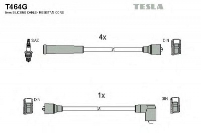 TESLA t464g -  Комплект проводов зажигания