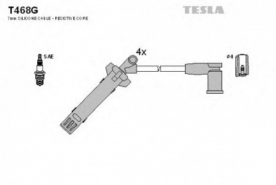 TESLA t468g - Комплект проводов зажигания