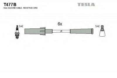 TESLA t477b -  Комплект проводов зажигания