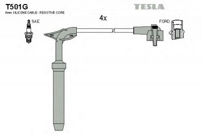 TESLA t501g -  Комплект проводов зажигания