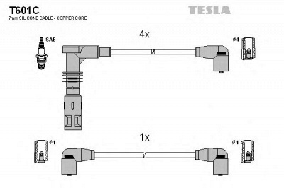 TESLA t601c -  Комплект проводов зажигания