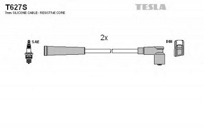 TESLA t627s - Комплект проводов зажигания