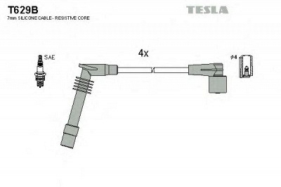 TESLA t629b - Комплект проводов зажигания