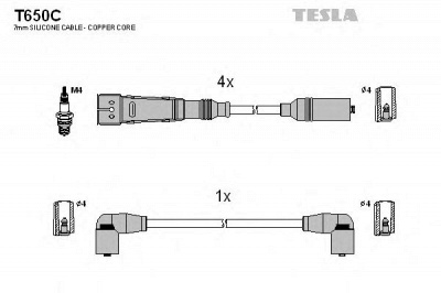 TESLA t650c -  Комплект проводов зажигания